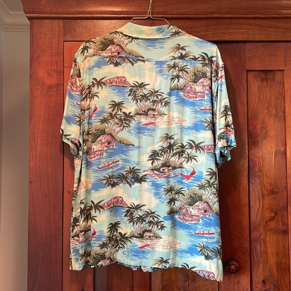 Faherty Hawaiian Shirt Mens Size XXL Tropical - Picture 3 of 7